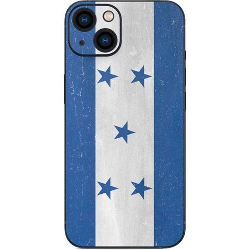 Honduras Flag Distressed iPhone 15 Skin